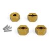 Aluminum 14mm Hex Hub Set (Gold/4pcs)