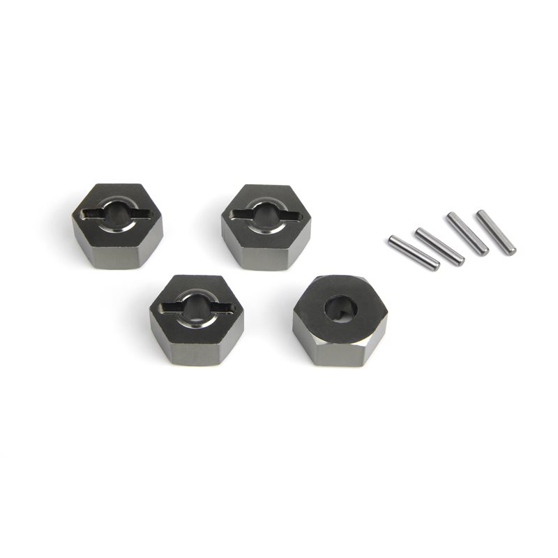 Aluminium 14mm Hex Hub Set (Grey/4pcs)