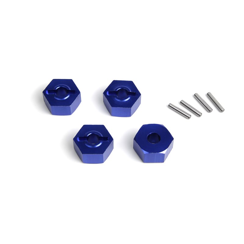 Aluminium 14mm Hex Hub Set (Blue/4pcs)