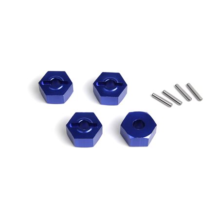 Aluminium 14mm Hex Hub Set (Blue/4pcs)