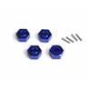 Aluminium 14mm Hex Hub Set (Blue/4pcs)