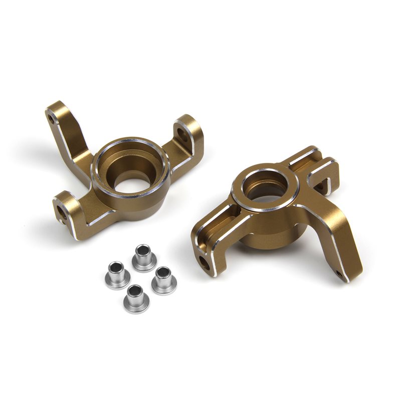 Aluminium Steering Spindle Set (Gold/Left/Right)