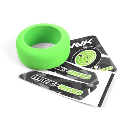 Transmitter Wheel Foam & Decals (Green)