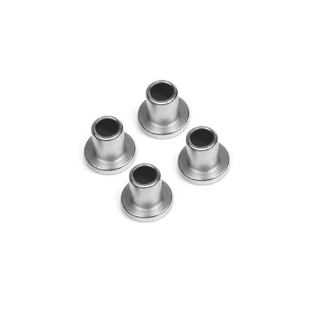 Top Hat Bushing (Silver/4pcs)