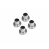 Top Hat Bushing (Silver/4pcs)
