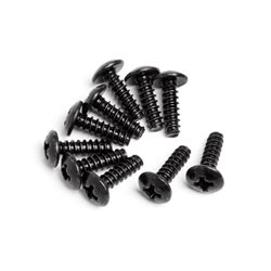 Round Head Self-Tapping Screw M3x10mm (10Pcs)