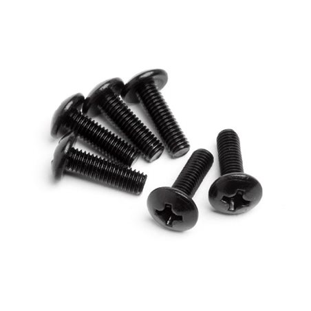 Round Head Screw M3x10mm (6Pcs)