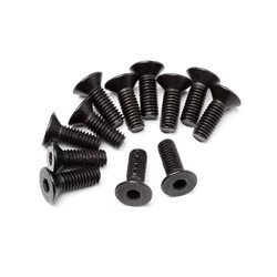 Flat Head Screw M4x12mm 12 Pcs