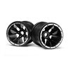 Black Wheels 2 Pcs (Blackout MT)