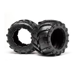 Tyres w/Inserts 2 Pcs (Blackout MT)