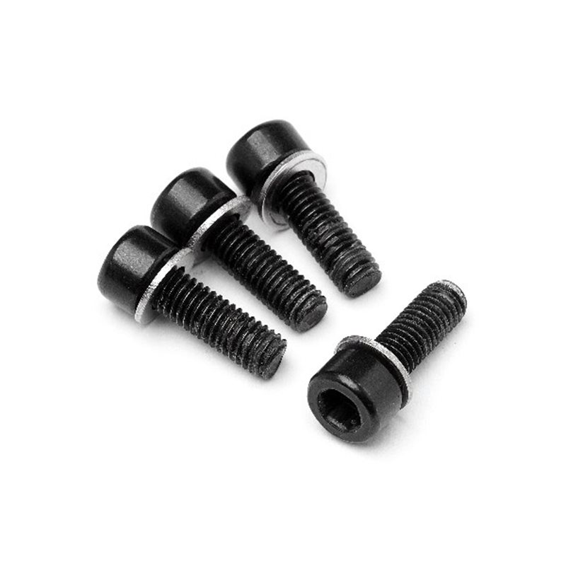 CAP HEAD SCREW M5X15MM 4 PCS ME - 243 (BLACKOUT)