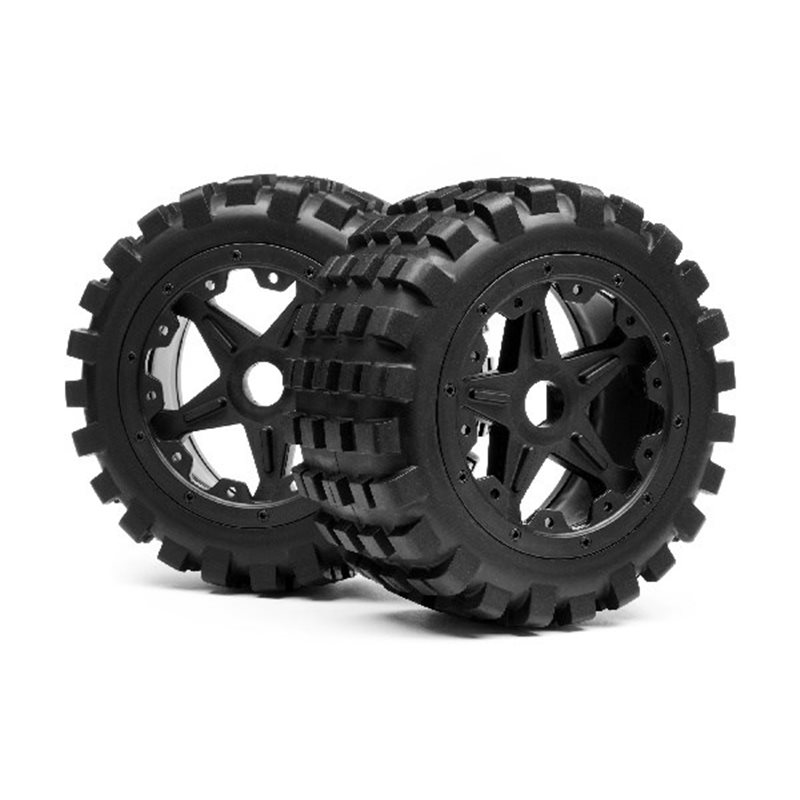 BLACKOUT XB MOUNTED WHEEL AND TYRE SET (REAR) PR