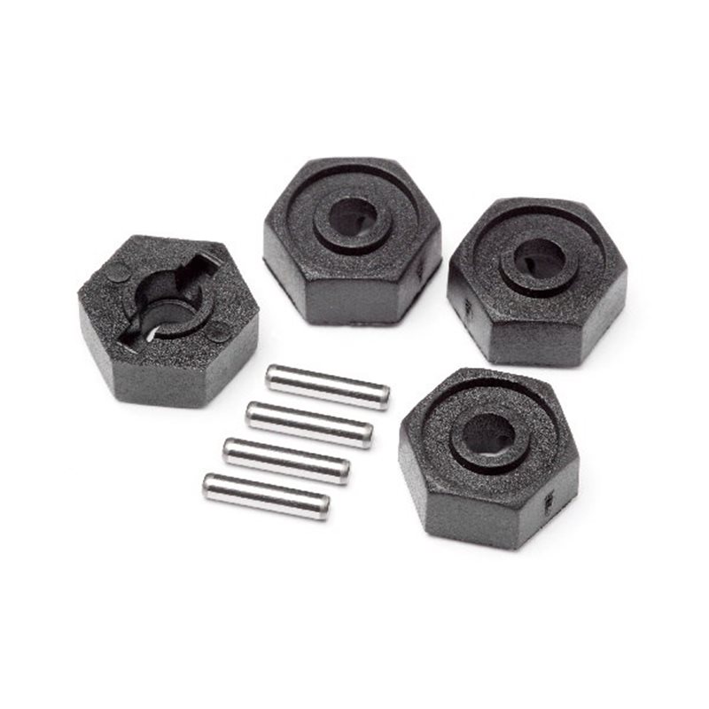Wheel Hex Adaptors w/Pins 2x10 4pcs (Scout RC)