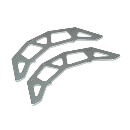 CHASSIS SIDE PLATE GUNMETAL 2PCS (SCOUT RC)