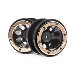 WHEELS W/GOLD BEADLOCKS (2PCS)