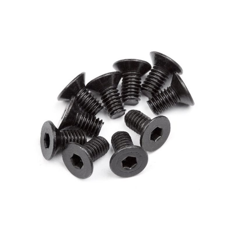 Flat Head Screw M4x8mm (12 Pcs)