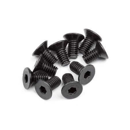 Flat Head Screw M4x8mm (12 Pcs)