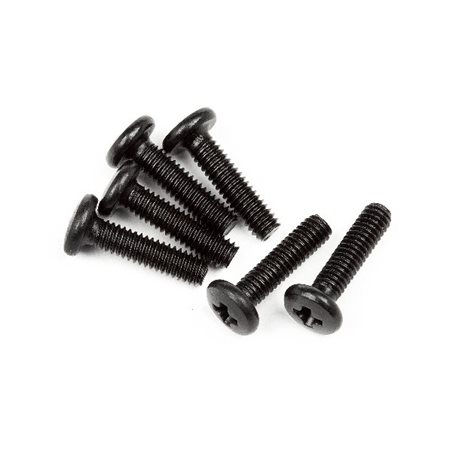 Button Head Screw M2.5 x 10mm 6Pcs