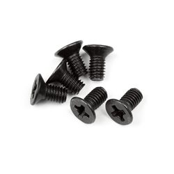 Flat Head Screw M3 x 6mm 6Pcs