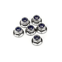 Flanged Lock Nut M3 6Pcs