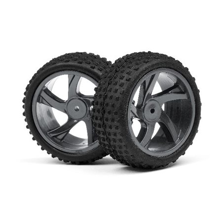 1/18 BUGGY WHEEL & TYRE ASSEMBLY (ION XB)