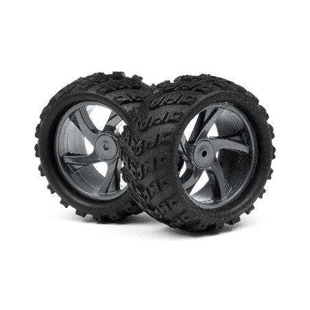 1/18 MONSTER TRUCK WHEEL & TYRE ASSEMBLY (ION MT)