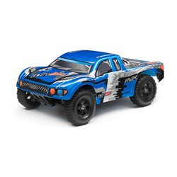 SHORT COURSE PAINTED BODY BLUE WITH DECALS ION SC