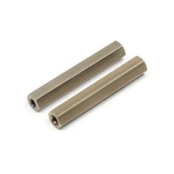 FRONT CHASSIS BRACE HEX POSTS 34MM (PR)
