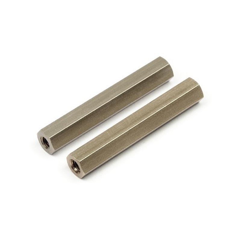 FRONT CHASSIS BRACE HEX POSTS 34MM (PR)