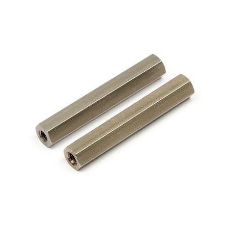 FRONT CHASSIS BRACE HEX POSTS 34MM (PR)