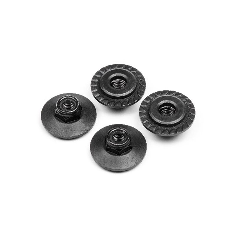 FLANGED LOCK NUT M5X8MM (4PCS)