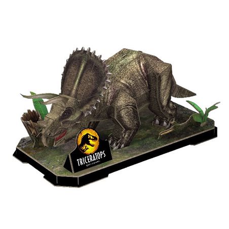 3D puzzle, Jurassic World Dominion, Triceratops