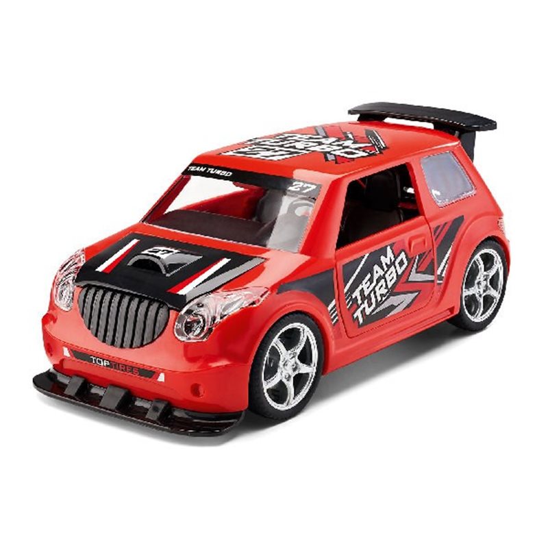 Rally Car 1:20 w/pullback motor, red