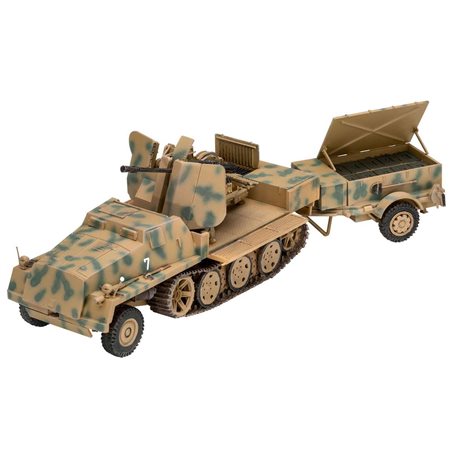 sWs with 3.7cm Flak 43 & Ammunition Trailer