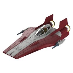 1:44 Resistance A-wing Fighter, red