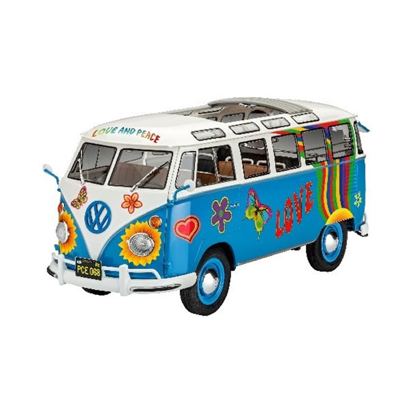 VW T1 Samba Bus Flower Power