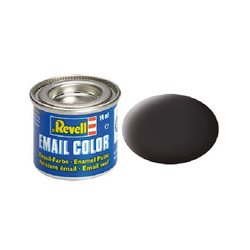 Enamel 14 ml. tar black, mat