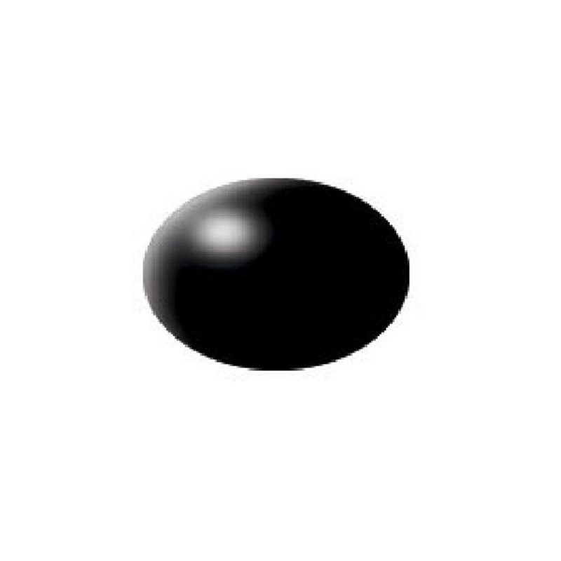 Silk Black (RAL 9005) Aqua Color Acrylic - 18ml