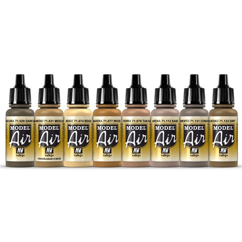 Model Air set Ruins & Rubble 8x17ml effects