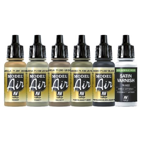 Model Air set MERDC desert colors 6x17ml