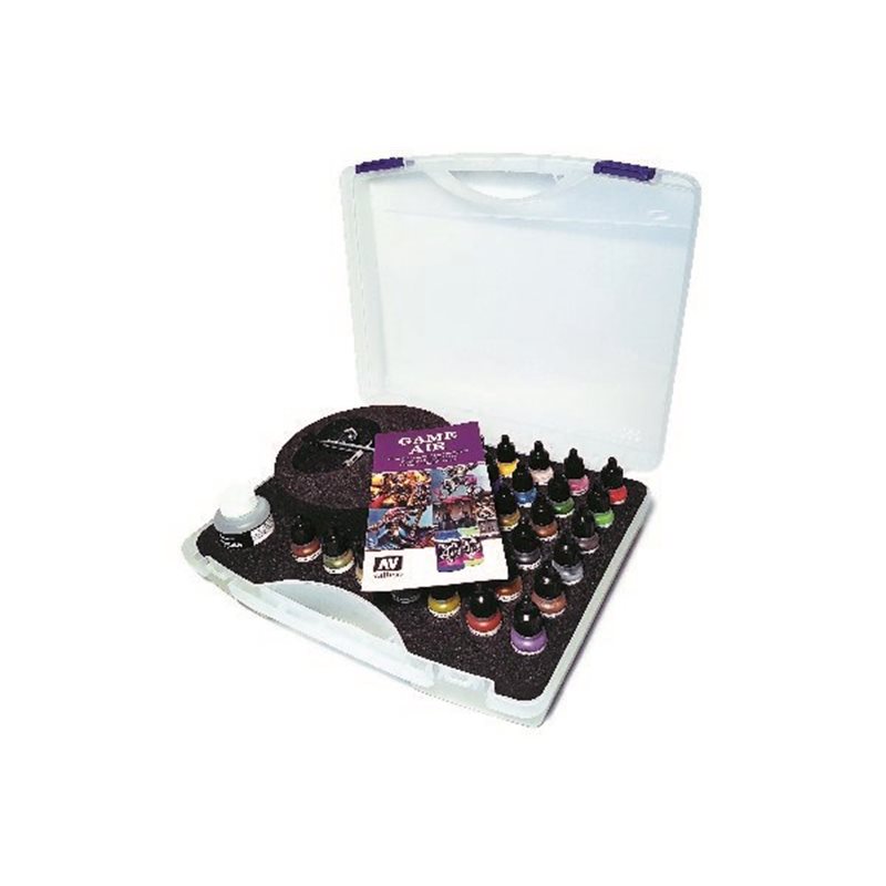 Basic Game Air Colors & Airbrush in carrying bag