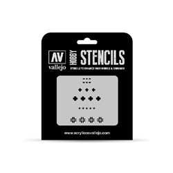 Stencil German WWII Tank Markings ass.