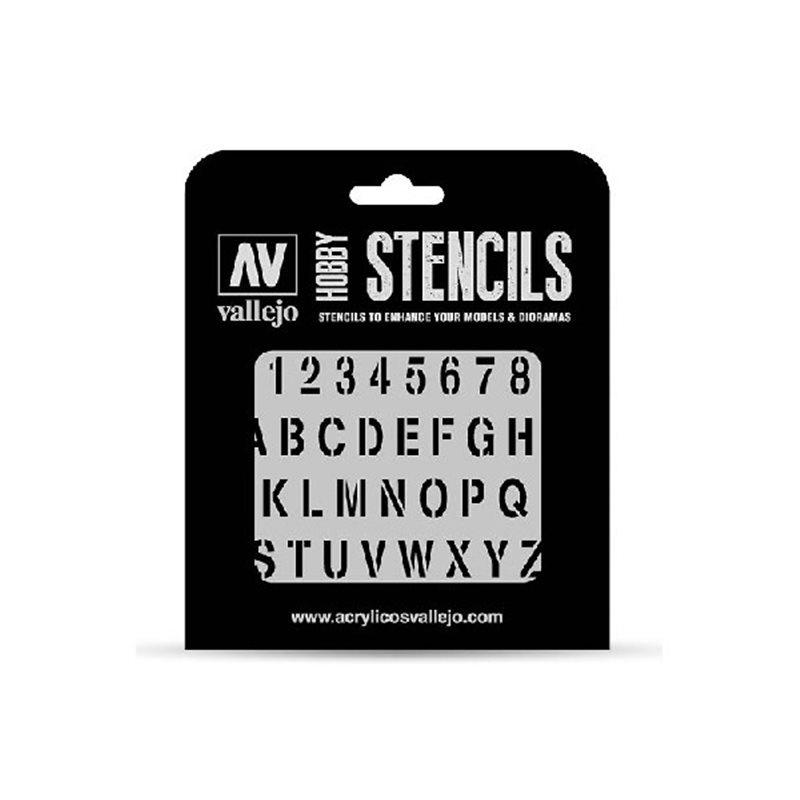 Stencil Stamp Font