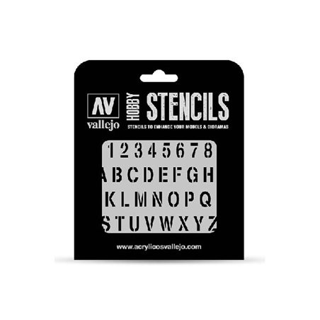 Stencil Stamp Font