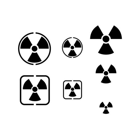 Stencil Radioactivity Signs