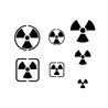 Stencil Radioactivity Signs
