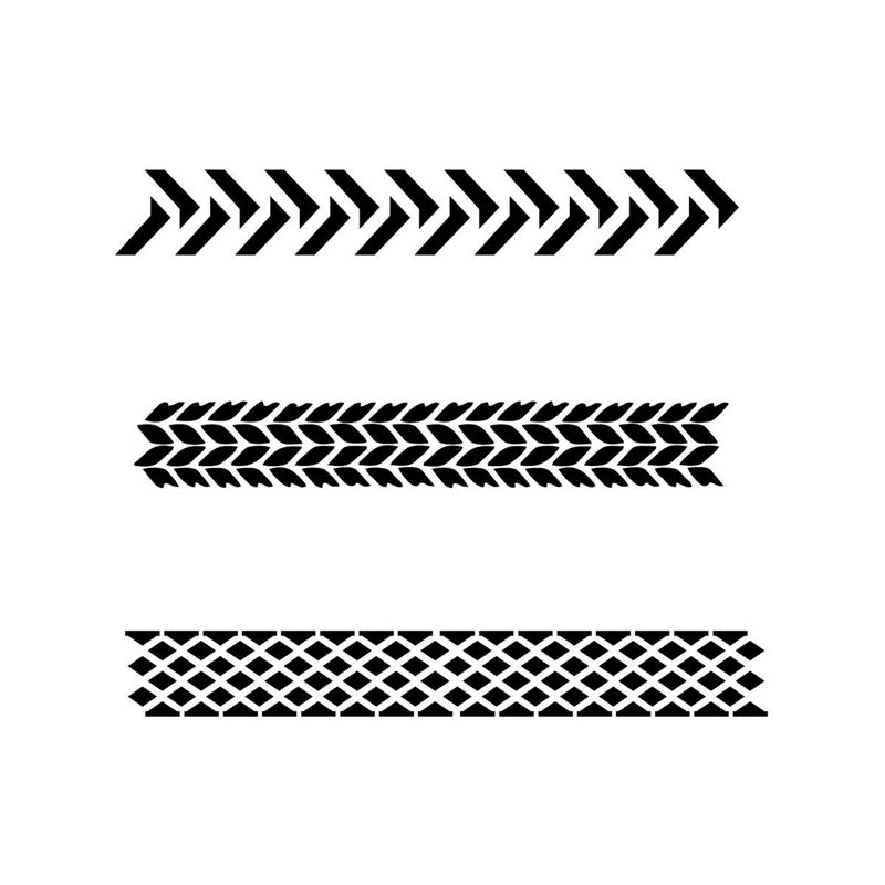 Stencil Tyre Markings