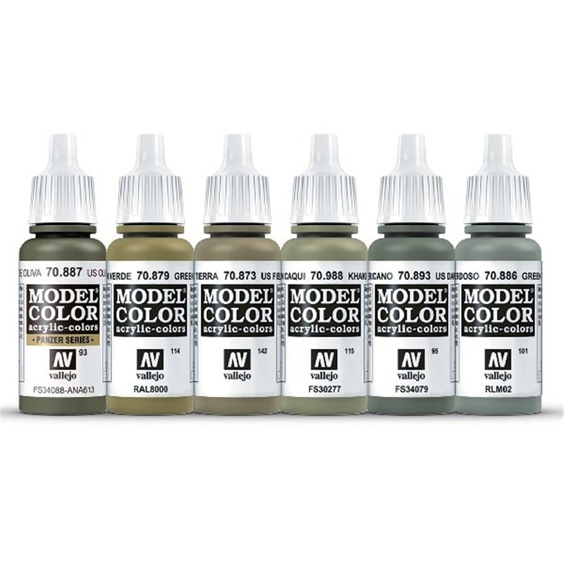 WWII American Armour & Infantry 6 colors