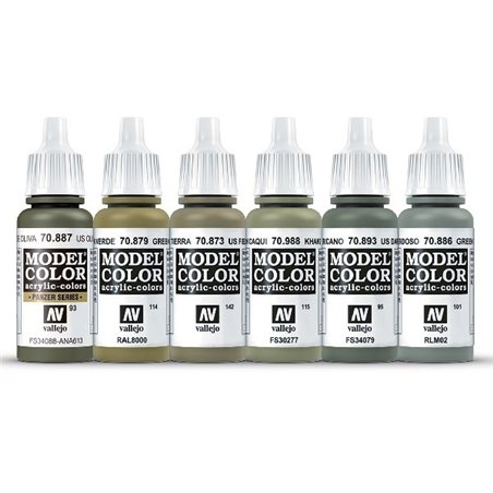 WWII American Armour & Infantry 6 colors