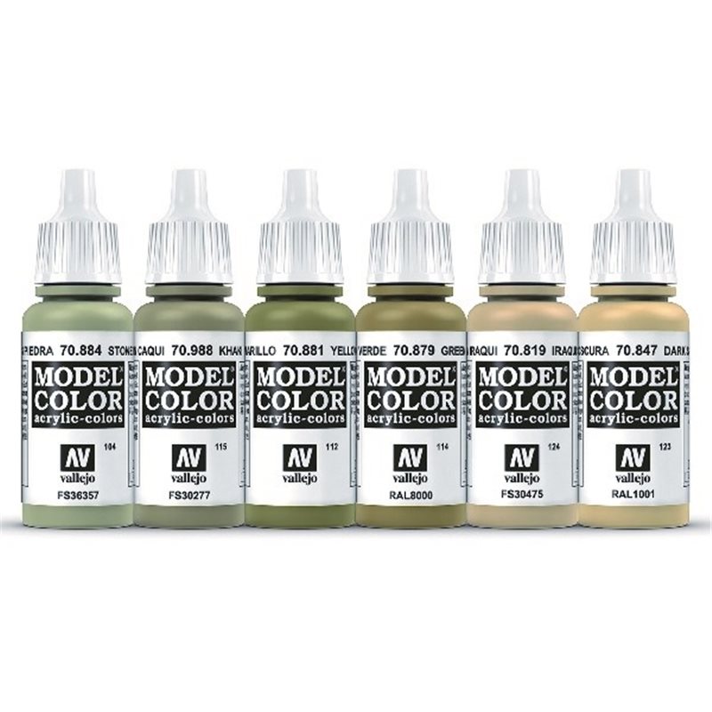 WWII Desert British&German Armour&Infantry 6 color